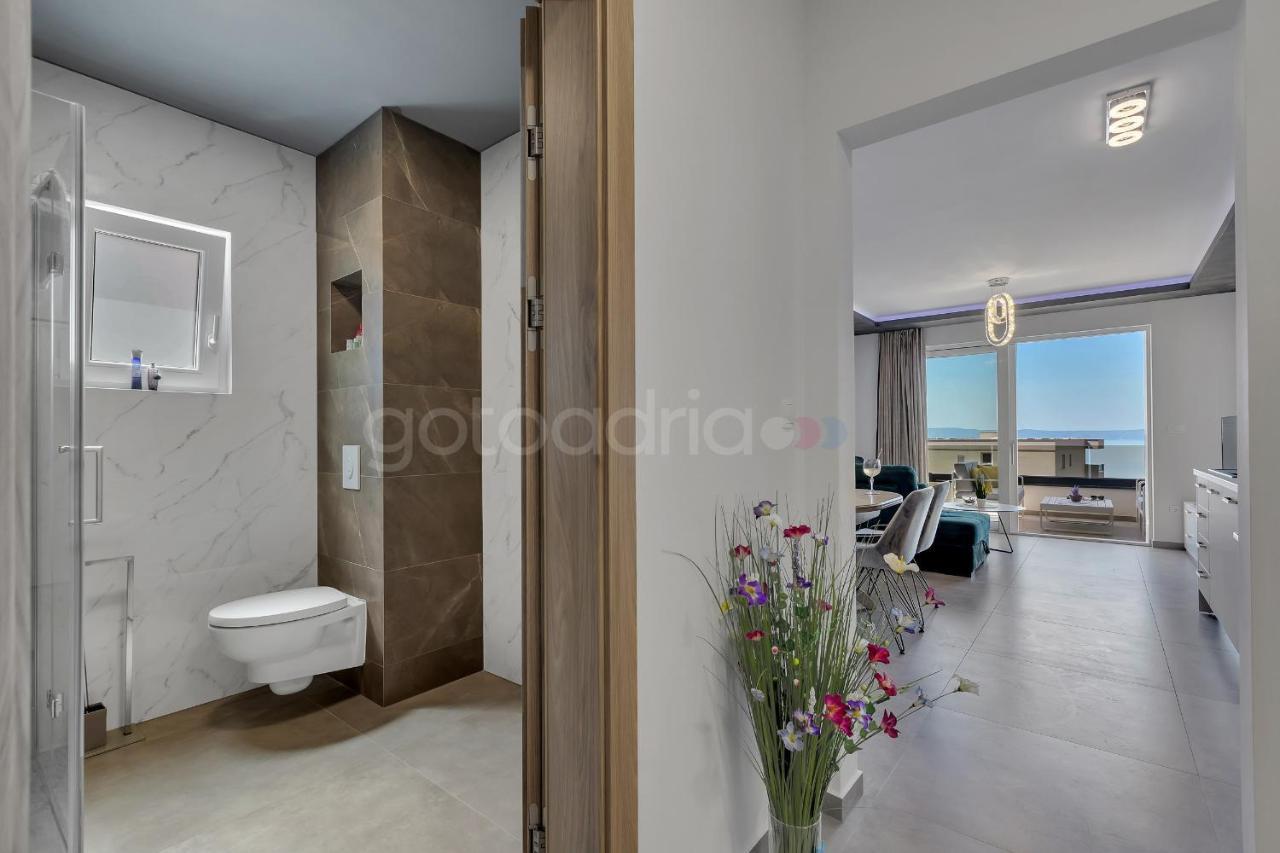 Luxury Seaview Apt Luki - Free Parking Makarska Kültér fotó
