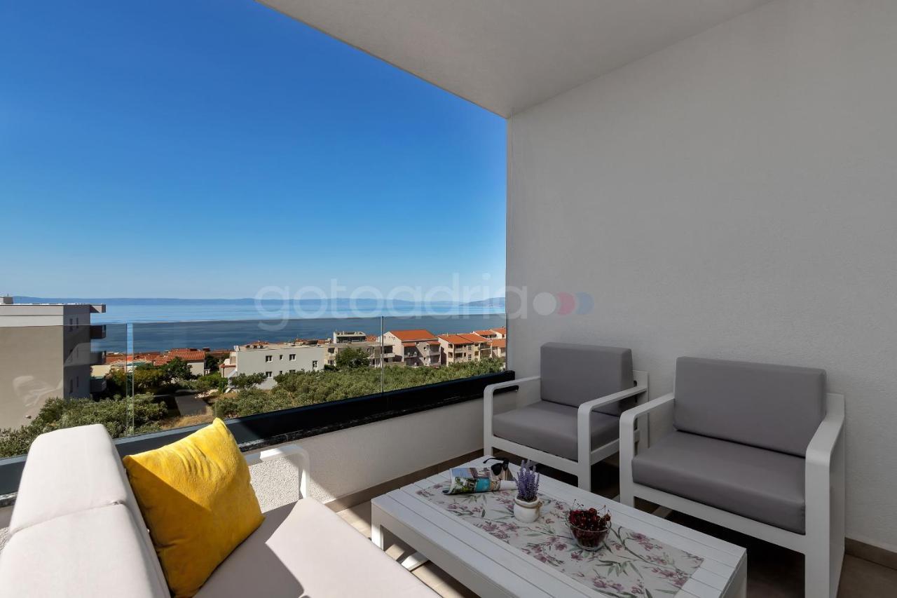 Luxury Seaview Apt Luki - Free Parking Makarska Kültér fotó
