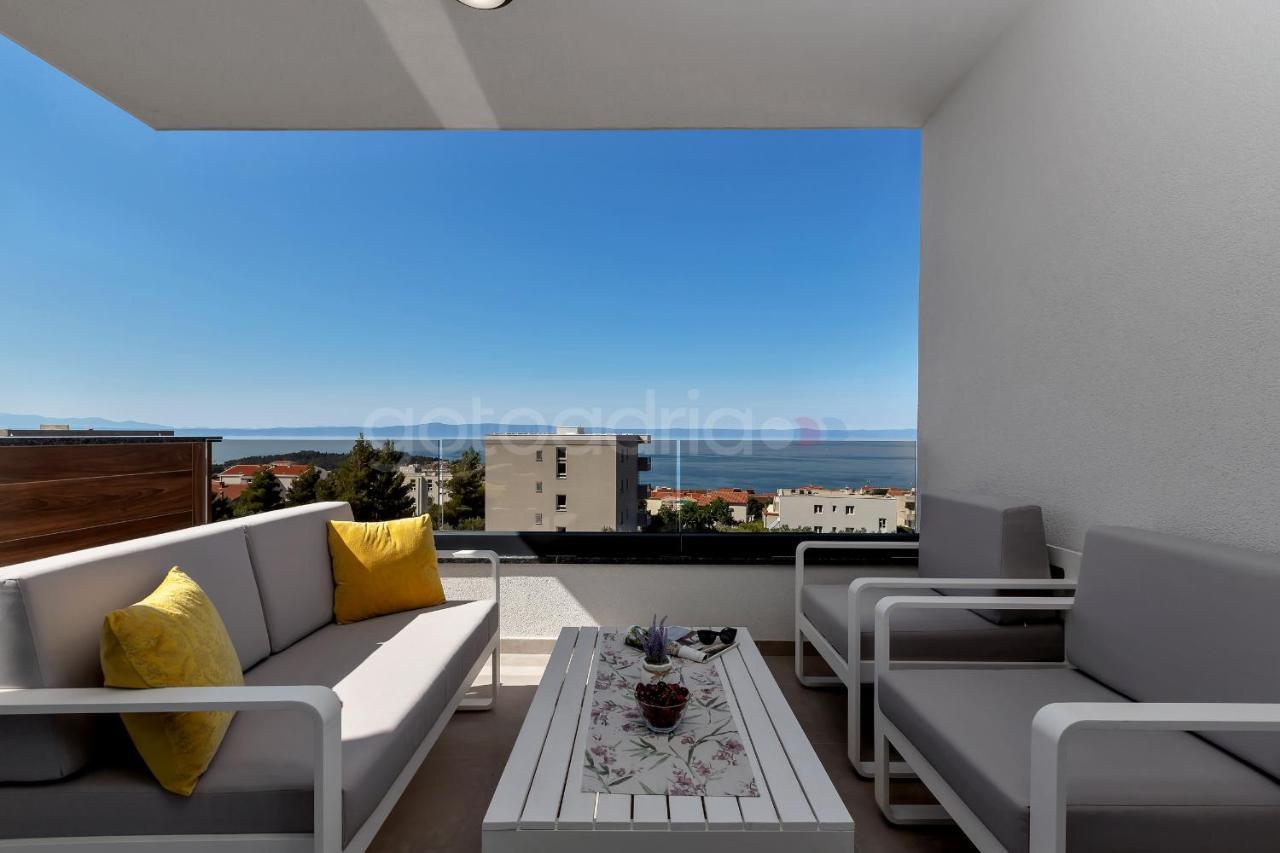 Luxury Seaview Apt Luki - Free Parking Makarska Kültér fotó